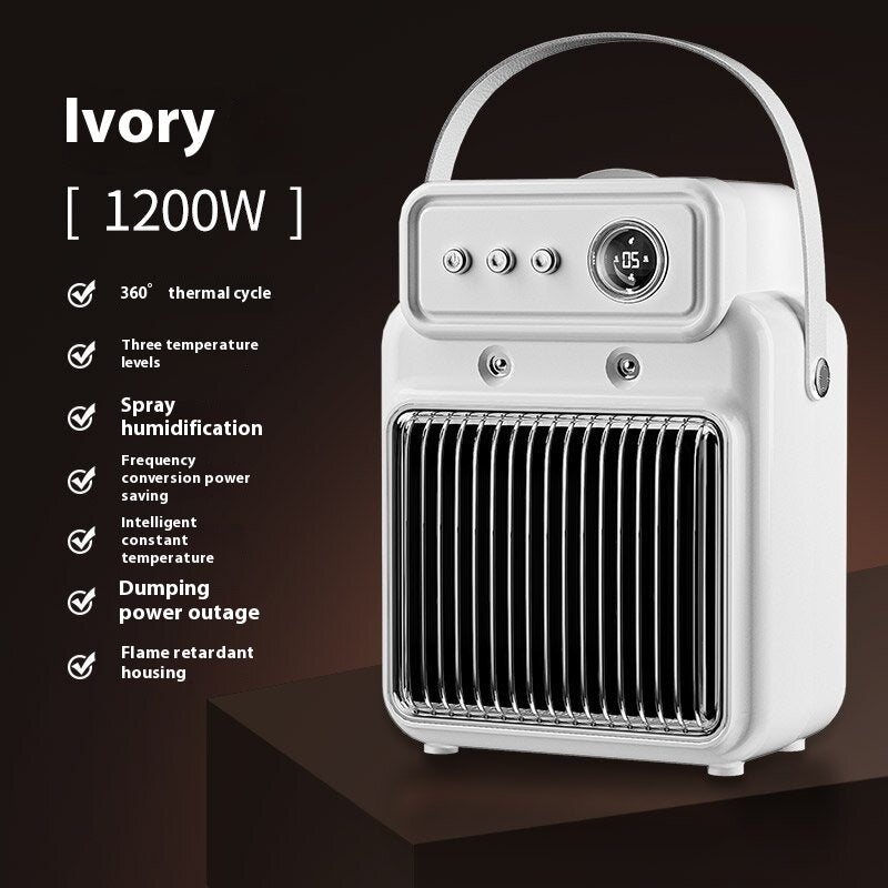 1200W 2 In 1 Efficient Room Heater Humidifying Table Heater Overheating Protections Heater Indoor Heater Suitable For Offices - Serenity Spaces