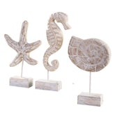 Home decor starfish seahorse conch living room - Serenity Spaces