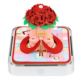 Paper Sculpture Calendar Rose 3D Sticky Notes Desktop Ornament - Serenity Spaces