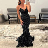 Sequin Evening Dresses For Women Formal Long Prom Party Gowns - Serenity Spaces