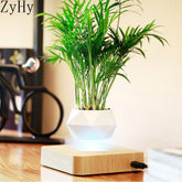 Hot Sale Levitating Air Bonsai Pot Rotation Planters Magnetic Levitation Suspension Flower Floating Pot Potted Plant Desk Decor - Serenity Spaces