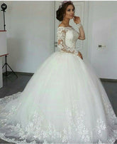 CustomElegant Wedding Gown Bridal Dresses - Serenity Spaces