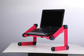 Laptop Table Stand With Adjustable Folding Ergonomic Design Stand Notebook Desk For Ultrabook Netbook Or Tablet With Mouse Pad - Serenity Spaces