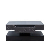 6.93IN High LED Coffee Table,Modern Coffee Table For Living Room,Living Room Tables,Large Living Room Furniture,LED Lights - Serenity Spaces
