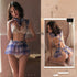 Erotic Lingerie Mesh Jk Uniform Set - Serenity Spaces