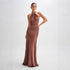 Ins Bodycon Halter Dress Sexy Backless Slim Fit Waist Slimming Maxi Dresses Prom Party Club Clothing For Women - Serenity Spaces