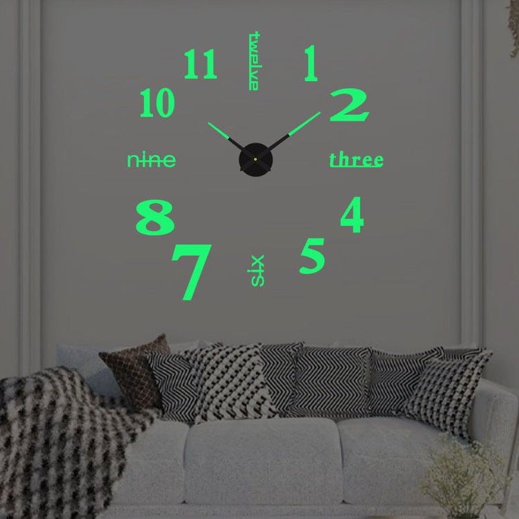 Living Room Super Acrylic DIY Wall Clock Living Room - Serenity Spaces