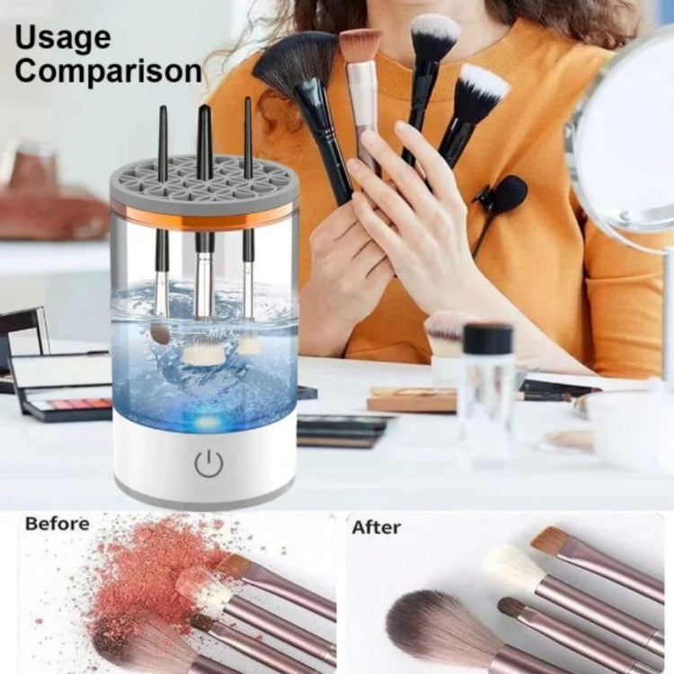 Makeup Brush Cleaner Automatic Rotating Makeup Brush Cleaner USB Portable Electric Cosmetic Makeup Brush Rotary Washing Machine - Serenity Spaces