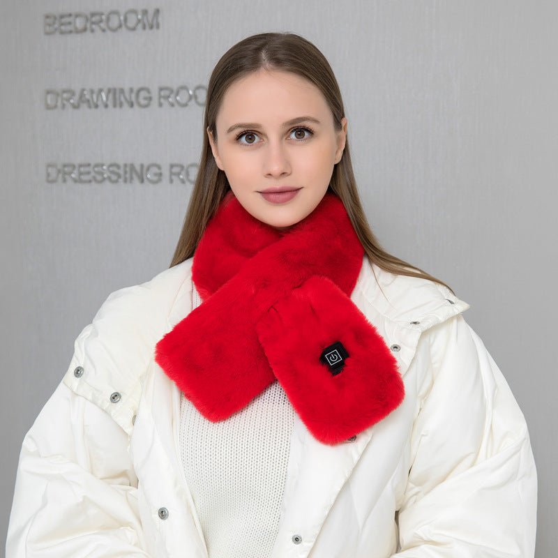 Heating Scarf USB Electric Heated Neck Wrap Heating Pad Pain Relief Three - gear Temperature Control Neck Warmer For Women Men - Serenity Spaces