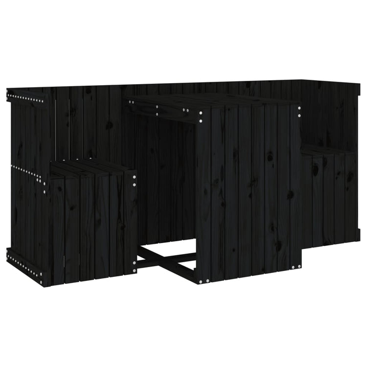 Balcony Furniture Set 2 - Seater Solid Pine Wood - Serenity Spaces