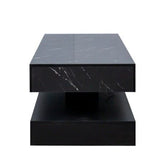 6.93IN High LED Coffee Table,Modern Coffee Table For Living Room,Living Room Tables,Large Living Room Furniture,LED Lights - Serenity Spaces