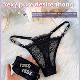 LOVE Rhinestone Letters T - back Women&