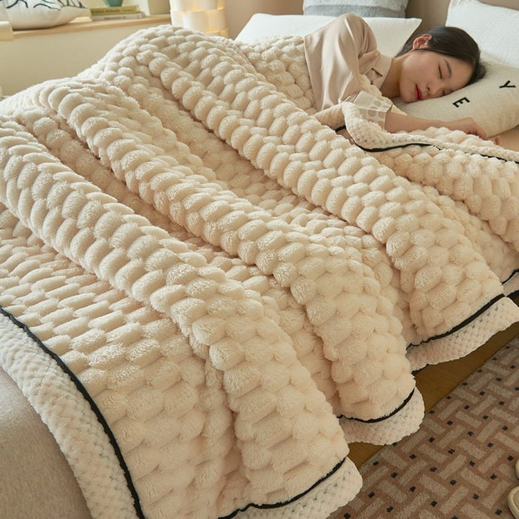 Coral Flannel Winter Thicken Thermal Cover Blanket - Serenity Spaces