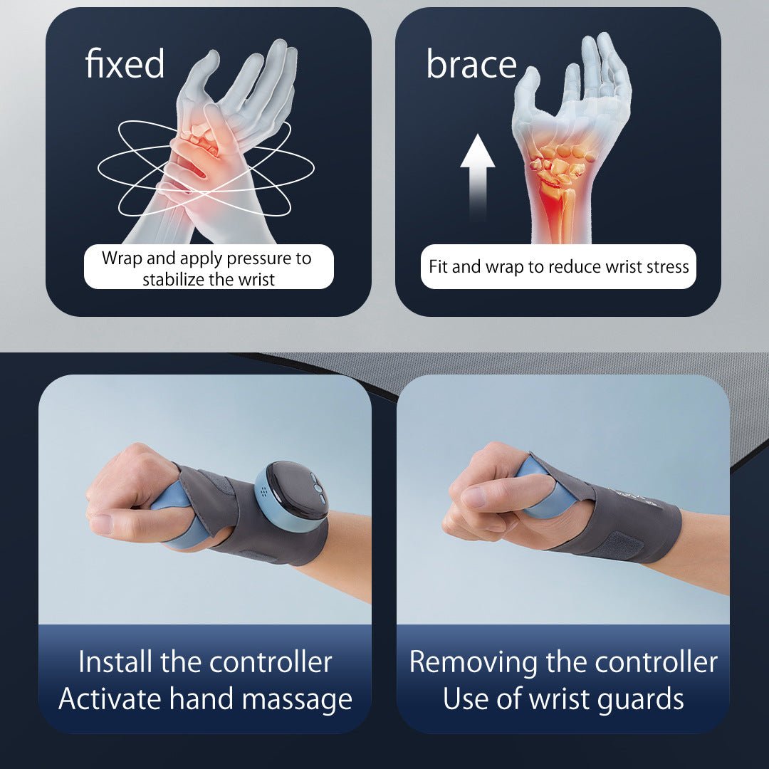 EMS Intelligent Tendon Sheath Hand Heating Wristband Hot Compress Breathable - Serenity Spaces