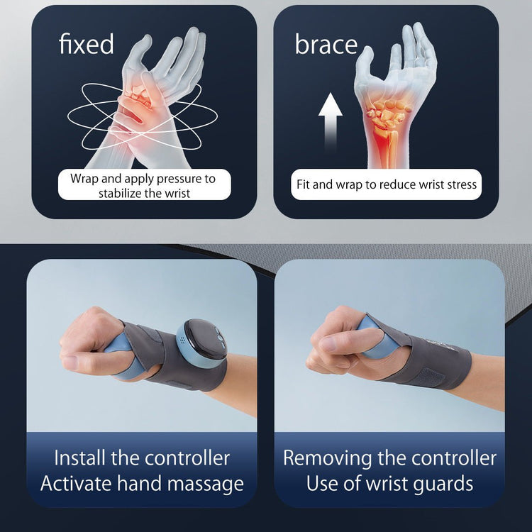 EMS Intelligent Tendon Sheath Hand Heating Wristband Hot Compress Breathable - Serenity Spaces