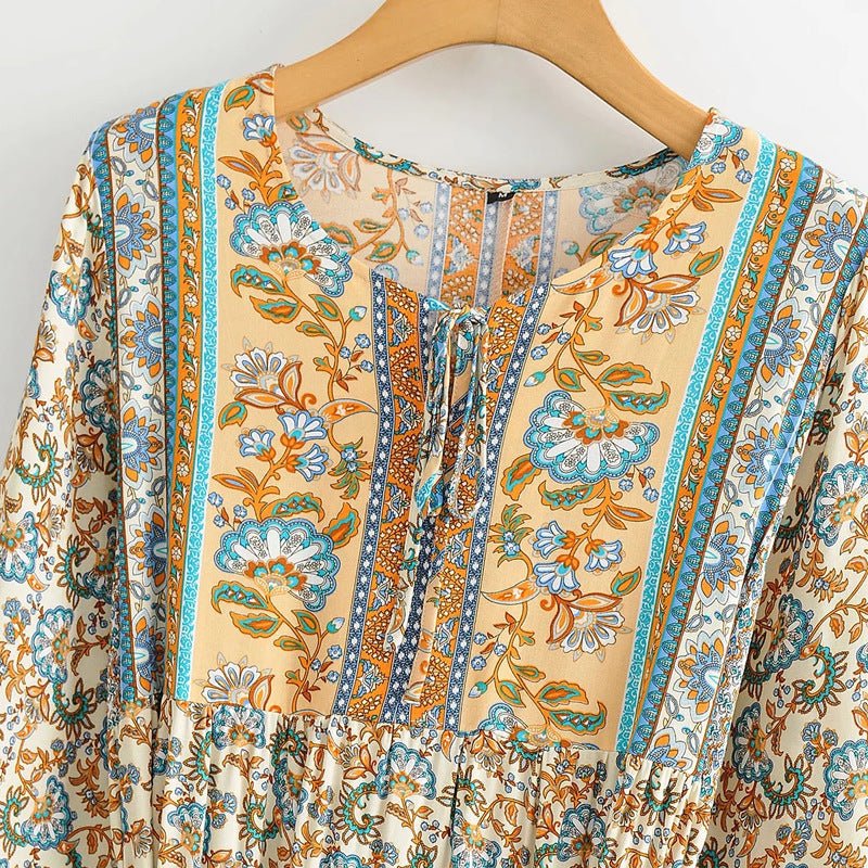 Floral lace - up dresses - Serenity Spaces