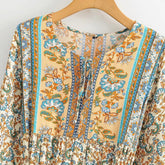 Floral lace - up dresses - Serenity Spaces