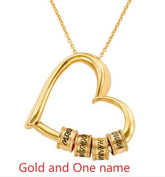 Personalized Heart Necklaces Women Jewelry Custom Name Necklaces & Pendants Mothers Day Gift - Serenity Spaces