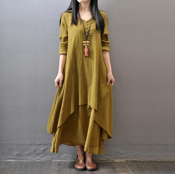 Two fake flax dresses - Serenity Spaces