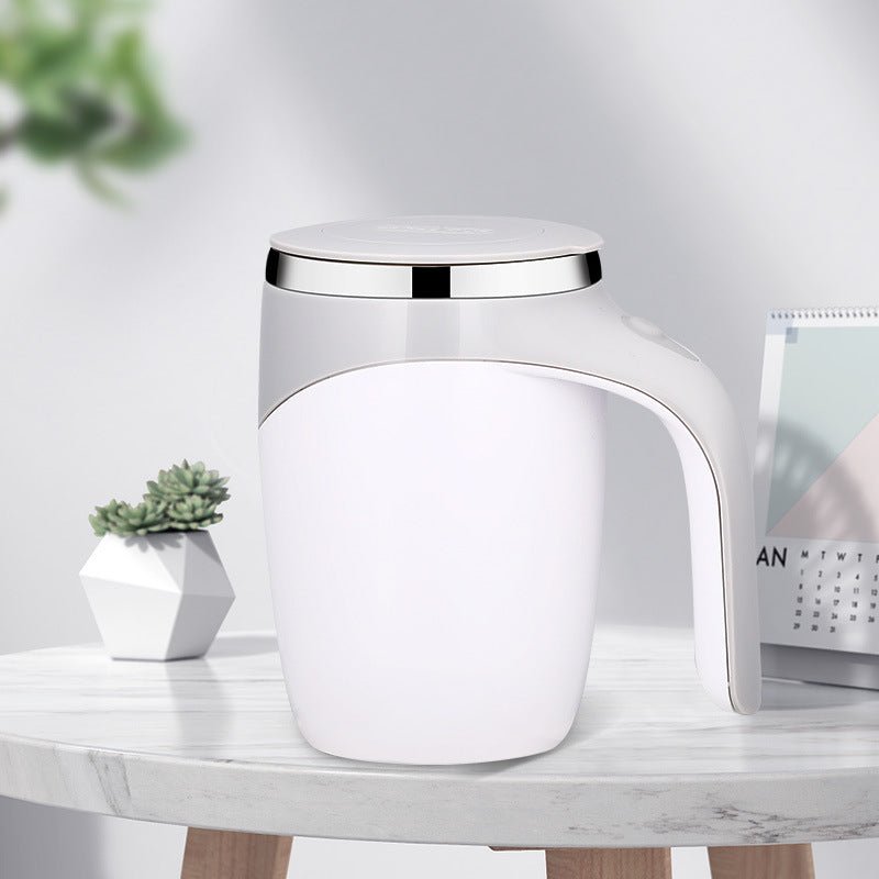Rechargeable Model Automatic Stirring Cup Coffee Cup High Value Electric Stirring Cup Lazy Milkshake Rotating Magnetic Water Cup - Serenity Spaces