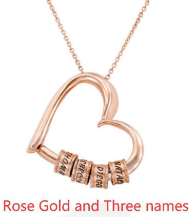 Personalized Heart Necklaces Women Jewelry Custom Name Necklaces & Pendants Mothers Day Gift - Serenity Spaces