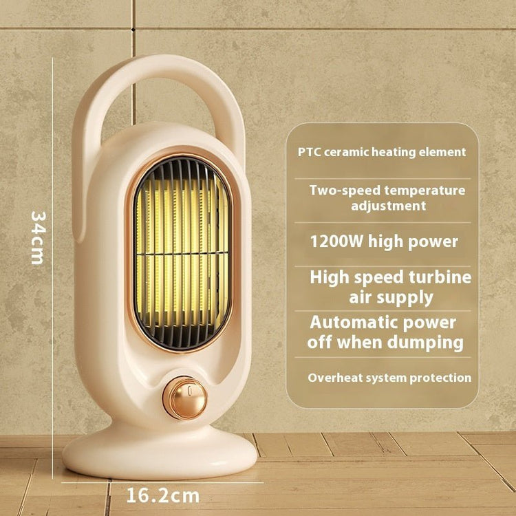 High - power Digital Display Warm Air Blower Desktop Office Small Heater - Serenity Spaces