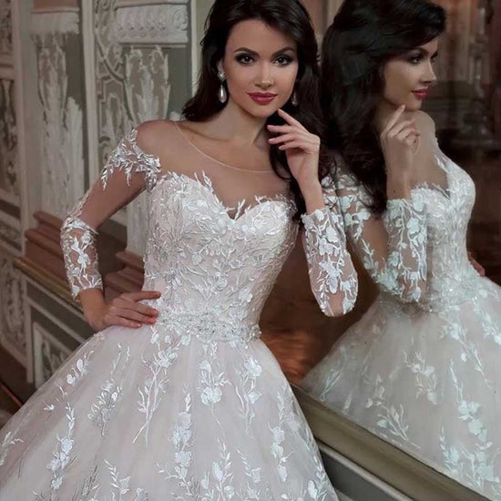 Wedding Gown Bridal Lace Dresses - Serenity Spaces