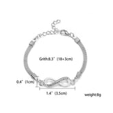 RINHOO 925 Jewelry Silver Color Bracelet s For Women Bracelet Fashion Wedding Banquet Bracelet S & Bangles Valentine&