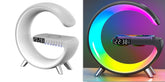 New Intelligent G Shaped LED Lamp Bluetooth Speake Wireless Charger Atmosphere Lamp App Control For Bedroom Home Decor - Serenity Spaces