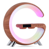 New Intelligent G Shaped LED Lamp Bluetooth Speake Wireless Charger Atmosphere Lamp App Control For Bedroom Home Decor - Serenity Spaces