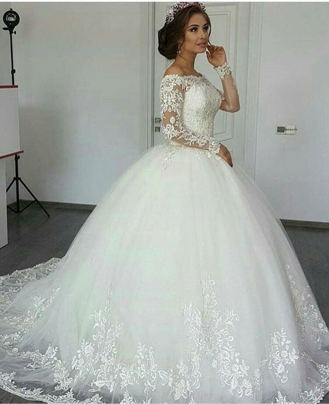 CustomElegant Wedding Gown Bridal Dresses - Serenity Spaces