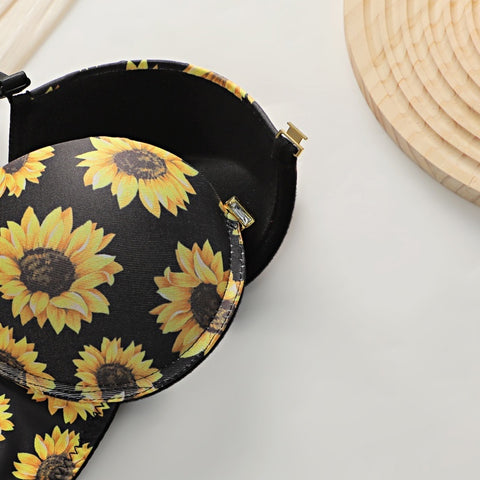 Women's Chrysanthemum Style Sexy Lingerie Set