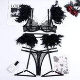 Chains Lace Sexy Lingerie Women Underwear Bra - Serenity Spaces
