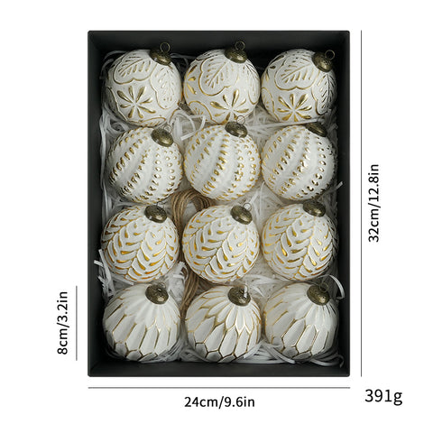 8cm Ancient Christmas Ball Decorative Ornaments