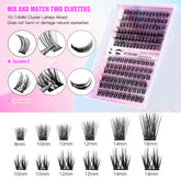 12 Rows Of 150 Segmented Lashes In Clusters - Serenity Spaces