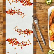 Thanksgiving Table Runner, Fall Table Runner Thanksgiving Decorations Green Truck Thanksgiving Table Decorations for Indoor Outdoor Thanksgiving Party Dining Table Decor (13" X 72")