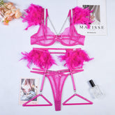 Chains Lace Sexy Lingerie Women Underwear Bra - Serenity Spaces