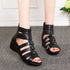 Mother shoes Roman shoes wedge flat sandals - Serenity Spaces