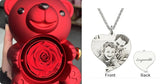 Rotating Bear Gift Box Rose Jewelry Box - Serenity Spaces