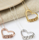 Personalized Heart Necklaces Women Jewelry Custom Name Necklaces & Pendants Mothers Day Gift - Serenity Spaces