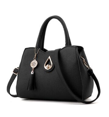 Women Handbag Bag Ladies Tassel High Quality PU Leather Totes Bags Brief Women Shoulder Bag Ladies Bags - Serenity Spaces