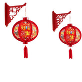 New Year Decorative Lantern Chinese New Year Pendant - Serenity Spaces