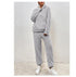 Winter Plush Pajama Set Fashion Casual Hooded Top and Elastic Band Pants Warm Set - Serenity Spaces