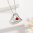 Love Necklace With Rhinestones And Letters Fashion Personality Heart - shaped Necklace Valentine&