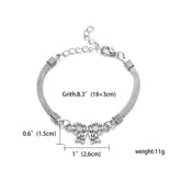 RINHOO 925 Jewelry Silver Color Bracelet s For Women Bracelet Fashion Wedding Banquet Bracelet S & Bangles Valentine&