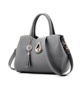 Women Handbag Bag Ladies Tassel High Quality PU Leather Totes Bags Brief Women Shoulder Bag Ladies Bags - Serenity Spaces