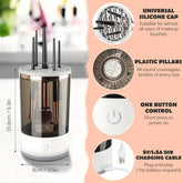 Makeup Brush Cleaner Automatic Rotating Makeup Brush Cleaner USB Portable Electric Cosmetic Makeup Brush Rotary Washing Machine - Serenity Spaces
