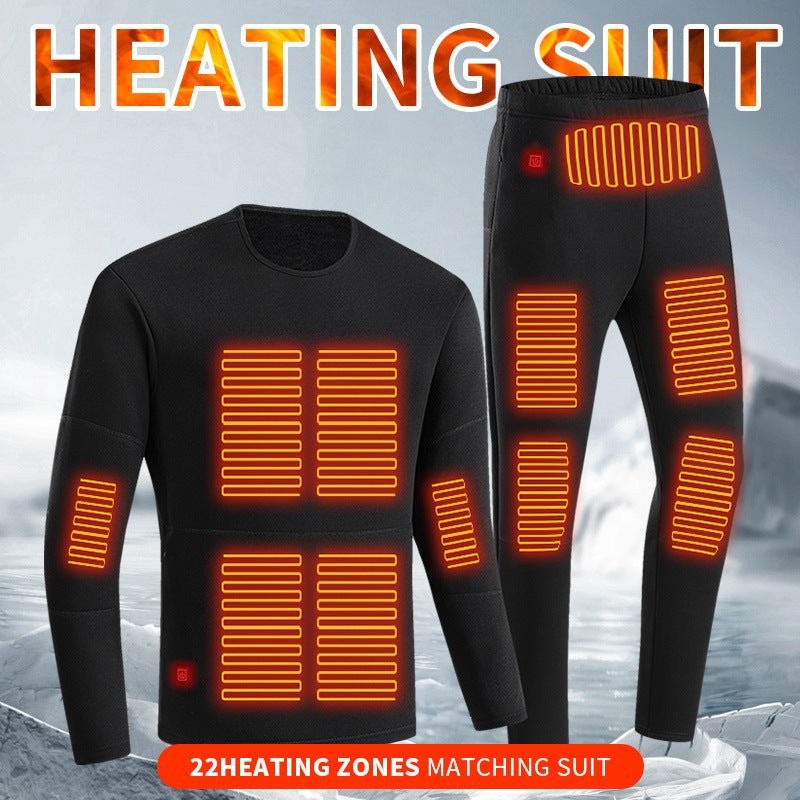 Long Johns USB Heating Thickened Cold Protection Suit - Serenity Spaces