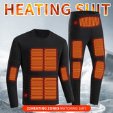 Long Johns USB Heating Thickened Cold Protection Suit - Serenity Spaces
