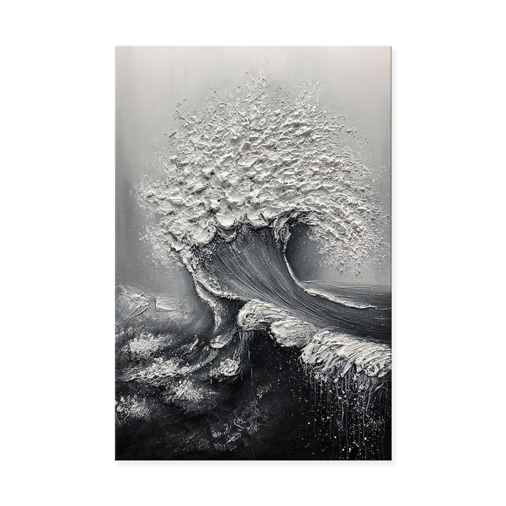 Abstract 3D Ocean Wave Thick Art Hand - painted Oil Painting Room Decor Art Paintings Wall Pictures Artwork For Home Decor - Serenity Spaces